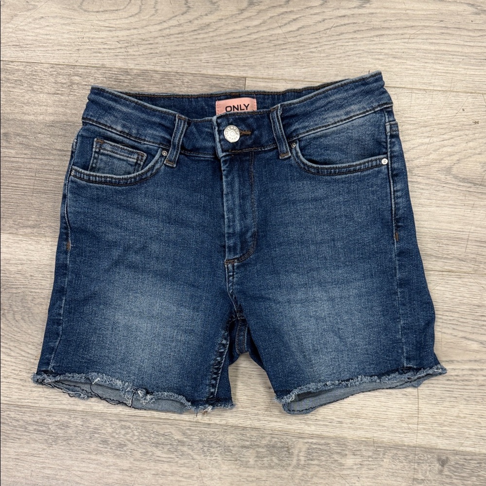 ONLY Blue Denim Casual Shorts